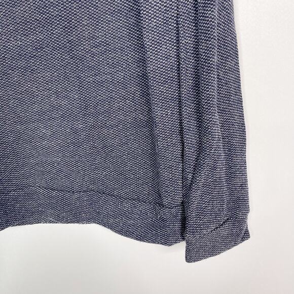 Marine Layer Mens Small S Heather Blue Shawl Collar Pullover Sweatshirt Woodside - Picture 4 of 4